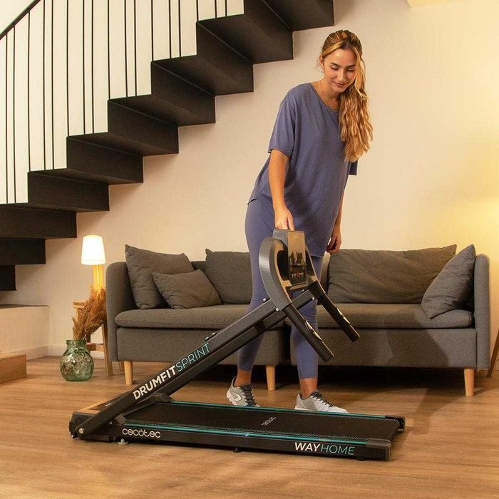 Сгъваема бягаща пътека DrumFit WayHome 1200 Sprint с мотор 600 W