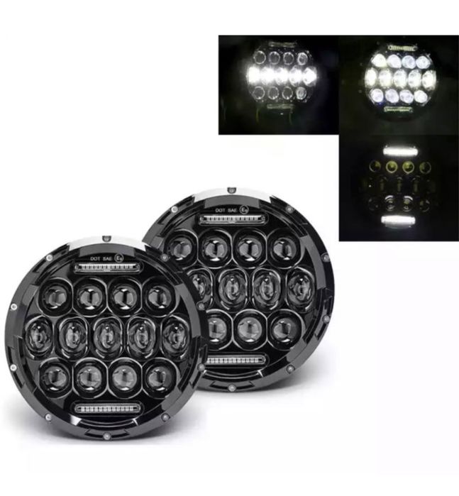 LED Фар 7 инча за вграждане на джип  0835 NEW !!!