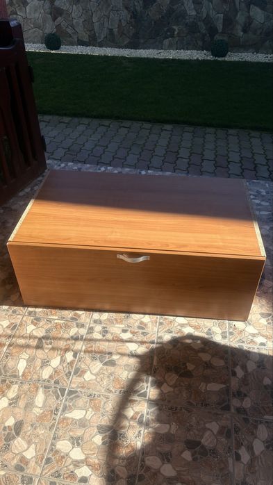 Mobilă de lemn cu oglindă + dulap depozitare