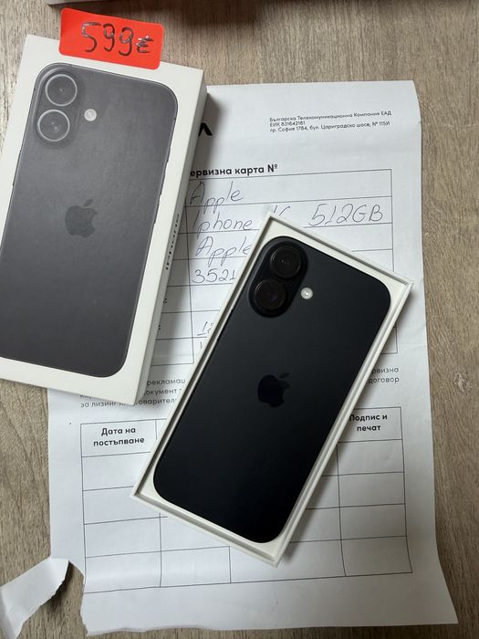 Iphone 16 512 gb (гаранция)