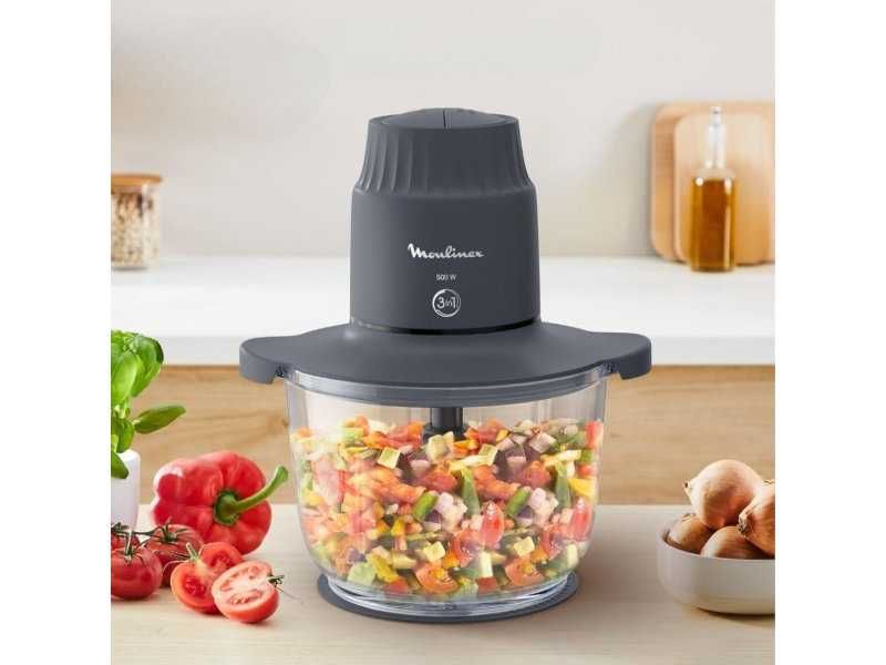 Кухненски Чопър със Стъклена Купа Moulinex DJ602110 Choppeo, 500 W