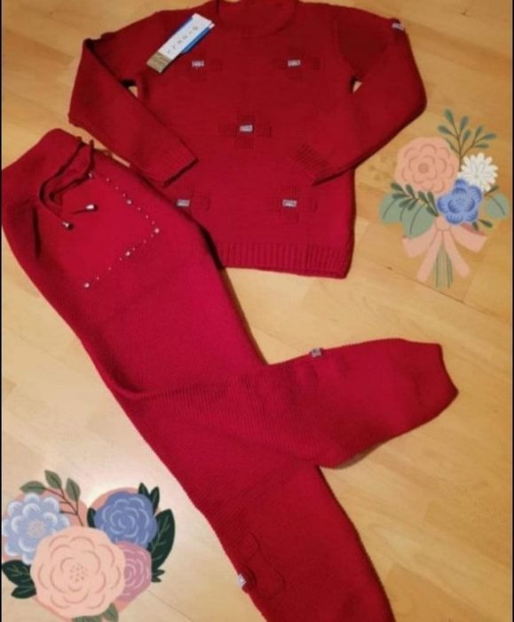 Compleuri dama, material tricotat,sezonul rece,insertii perlute