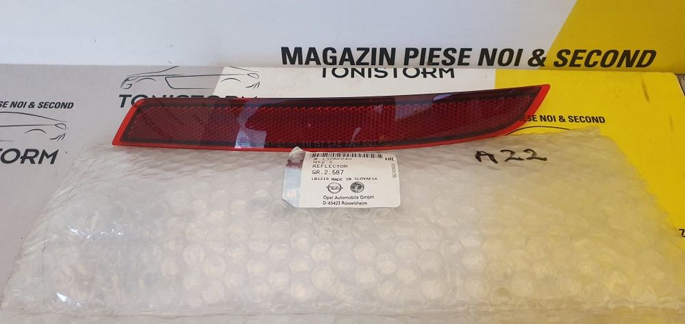 Catadioptru stg dr spate Opel Astra J, Gm 13282239,13282240