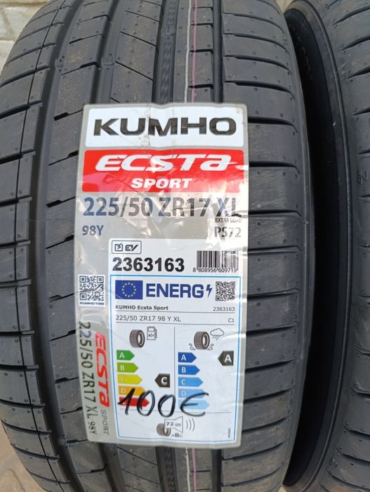 Нови летни гуми KUMHO 225/50/17 PS 72, БОРД 225/50R17