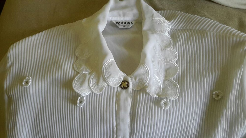 Блузка белая женская