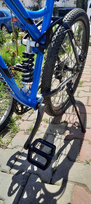 Vând bicicletă MTB frana pe disc full suspension, Trink B216-blue 26''