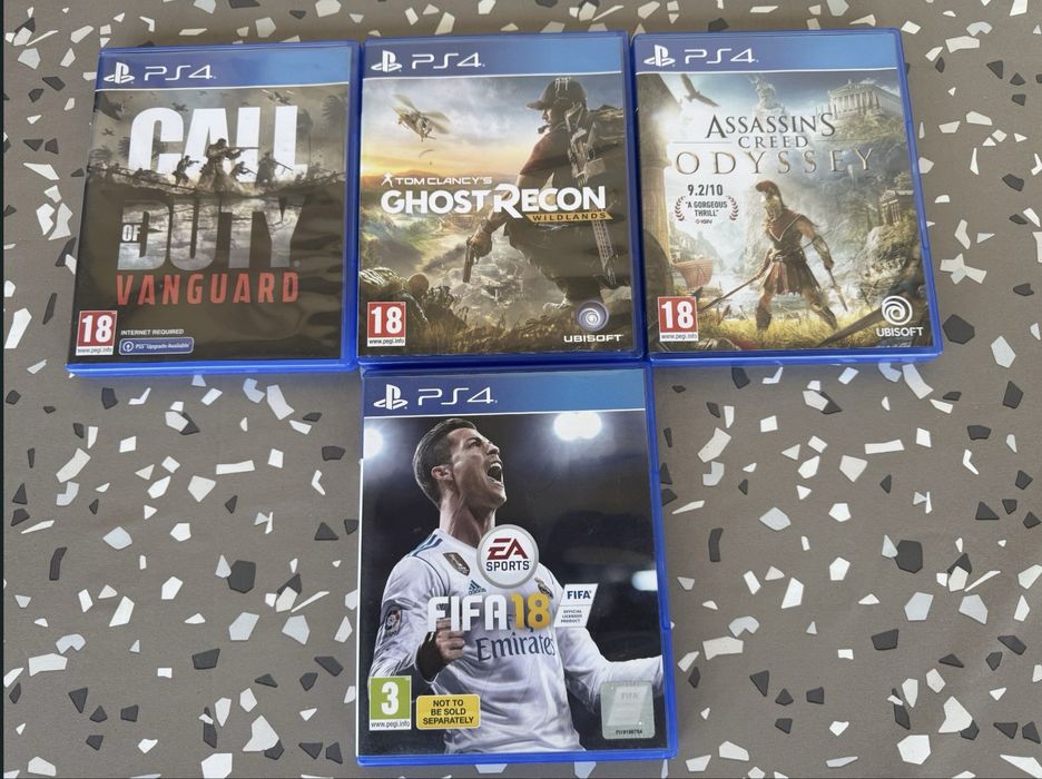 PS4 игри ТОП заглавия – AC Odyssey, COD Vanguard, Ghost Recon, FIFA 18