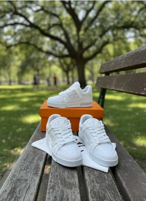 Adidasi Louis Vuittom Lv trainers Alb