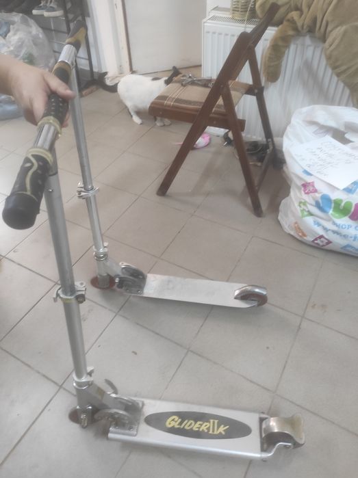 2 buc Trotinete pliabile aluminiu copii/adulti