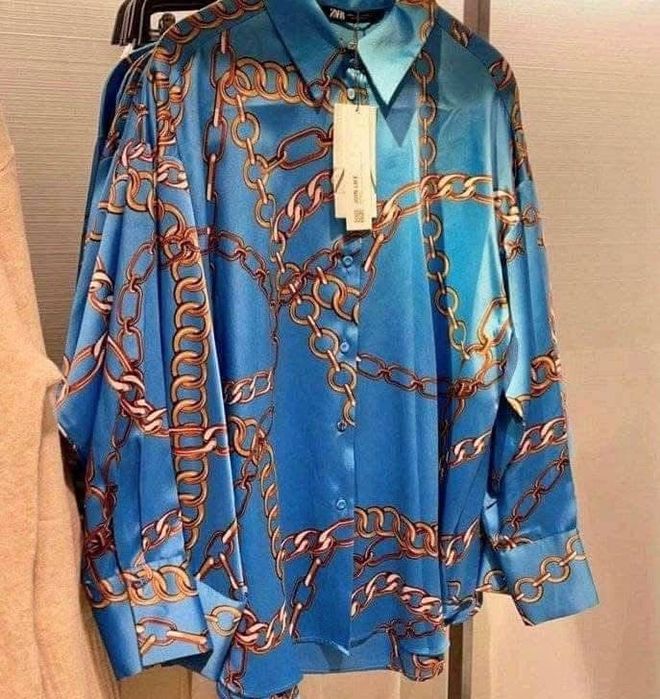 Zara сатенена риза Нова!