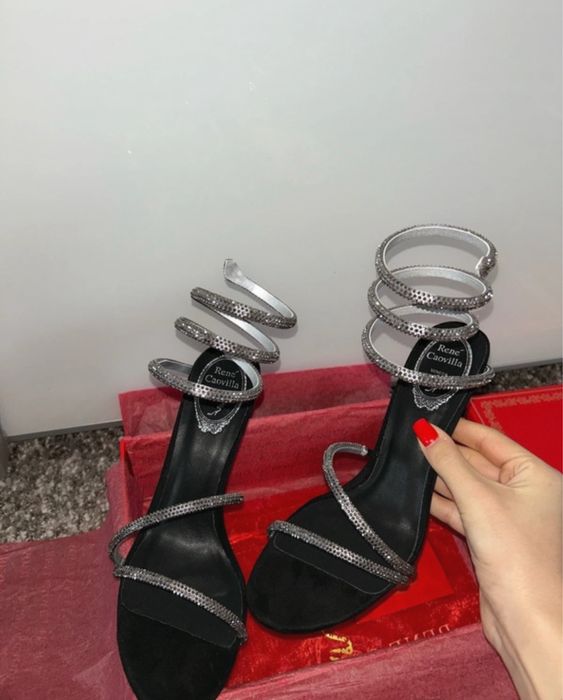 Sandale Rene Caovilla piele naturala 38-39 pe stoc