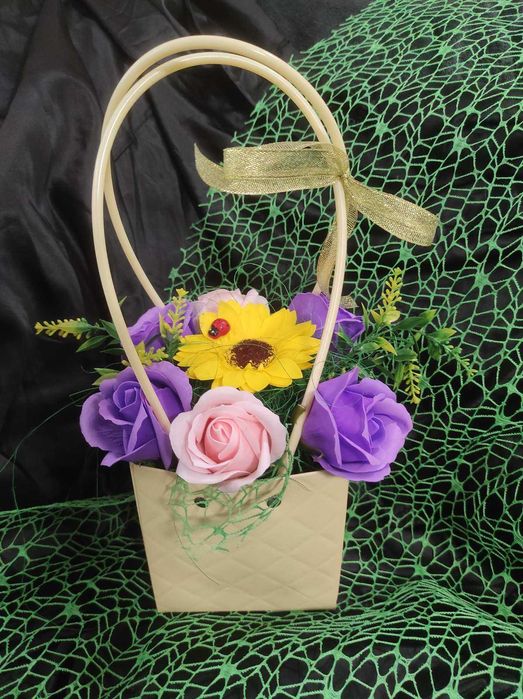 Букет от сапунени цветя