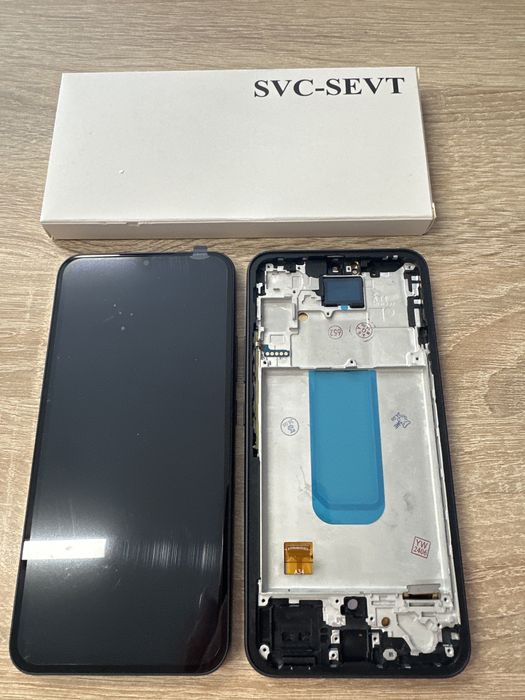 Дисплей за Samsung A34 /A346/ Big Oled с рамка и работещ пръстов отпечатък