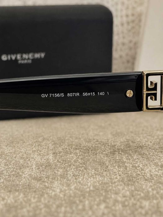 Ochelari de soare Givenchy GV 7156/S 807IR – negru/auriu – Made in Italy + toc