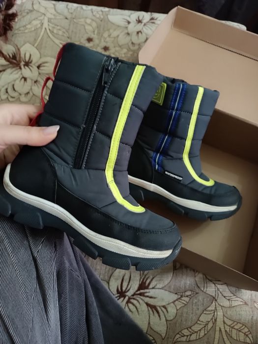 Детские сапоги непромокаемые утеплённые