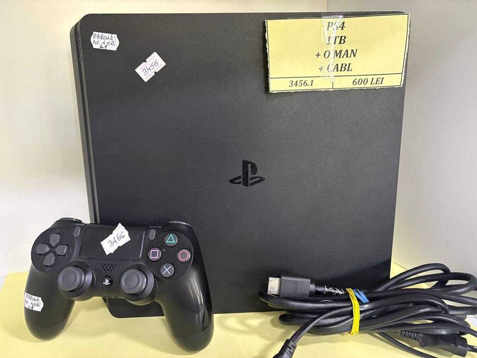 PS4 1TB + 1 MANETA + CABLU Staramanet (ctg)
