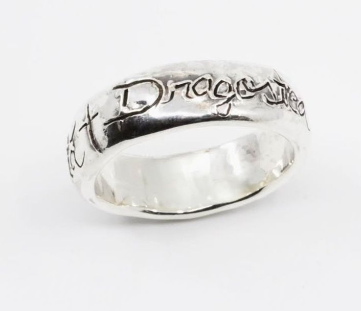 Inel Utopic by Mona Vulpoiu, Dragostea nu cade  niciodata, argint