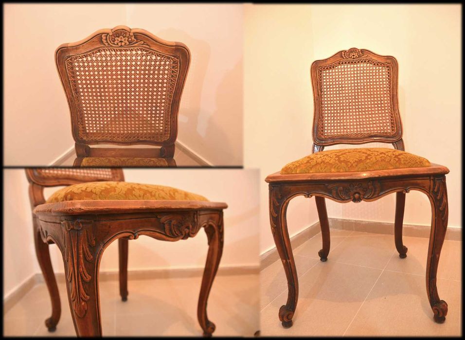 De vanzare Set 4 Scaune + 2 Fotolii  vintage / antic / vechi / Retro