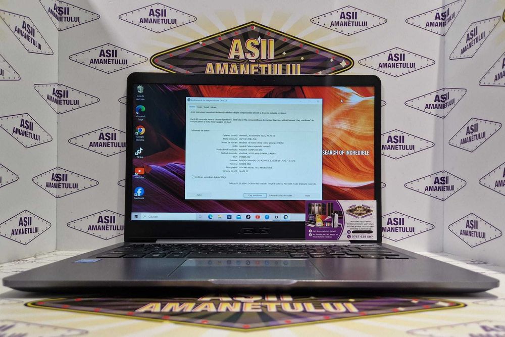 Laptop ASUS E406NA cu procesor Intel Celeron N3350, 4GB, 128Gb