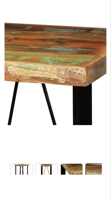 Masa si scaune tip bar lemn masiv reciclat