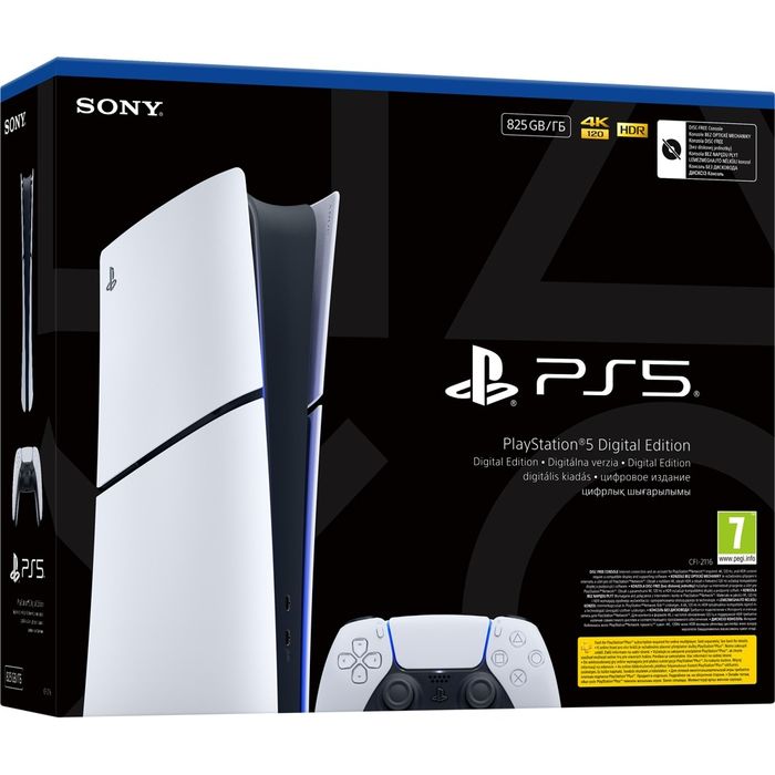 PlayStation 5 Digital Edition Slim 1TB Fara Controller