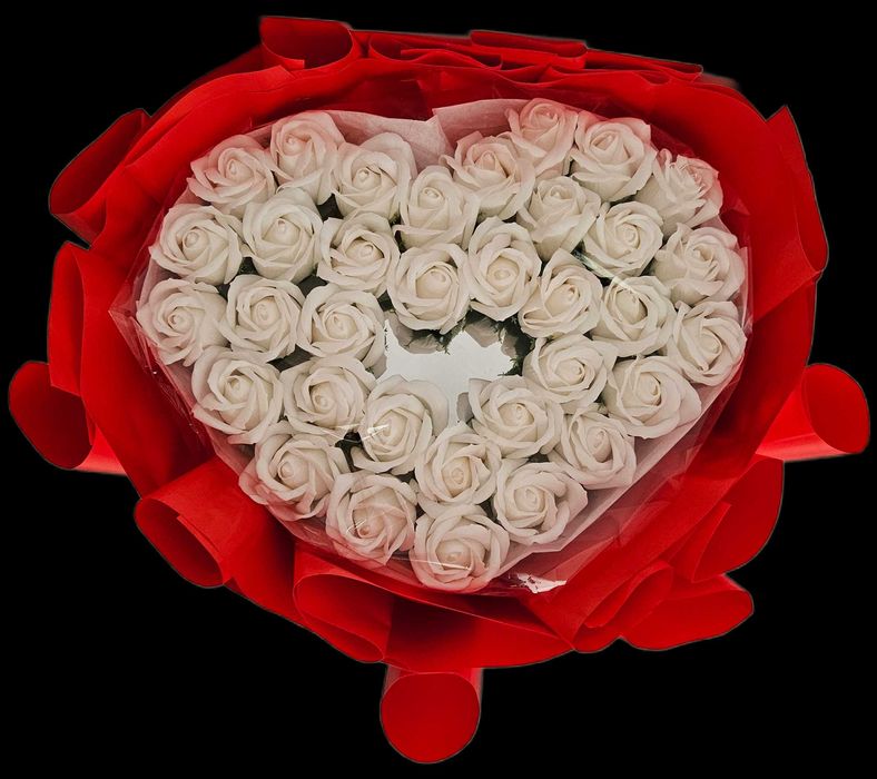 Букет из мыльных роз.