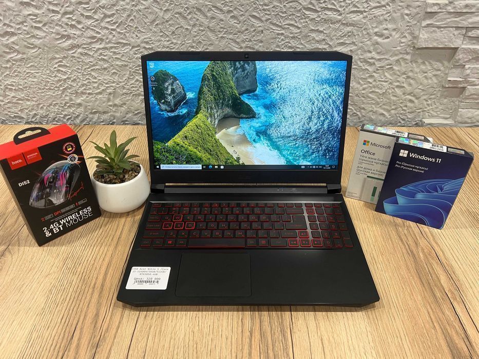 Игровой ноутбук Acer Nitro 5 \ Core I5-11400H \ 8GB \ 5120 \ RTX3050