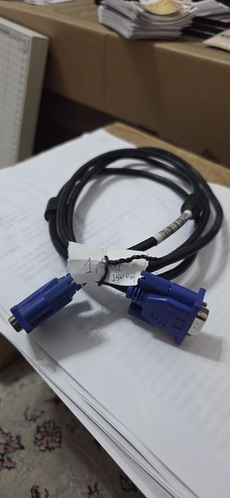 Кабель VGA  б/у 1500 тг компьютера, моноблок, джестик
