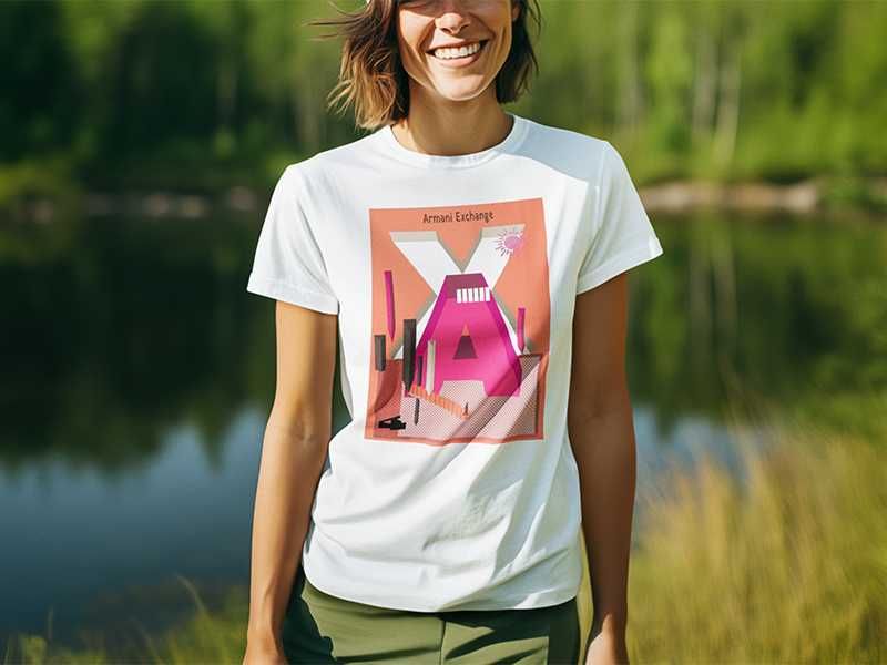 Тениски ARMANI принт Модели, цветове и размери