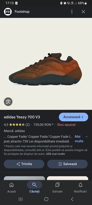 Yeezy 700 V3 ,, Copper Fade"