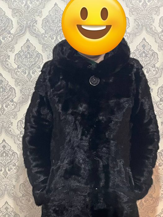 Шуба черный брилянтовый