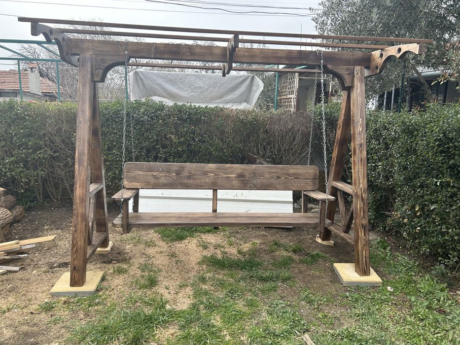 Масивна дървена люлка!Изработка в 7дневен срок