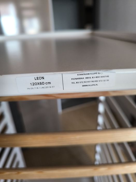 Детско дървено легло/креватче KLUPS Leon 60х120 см