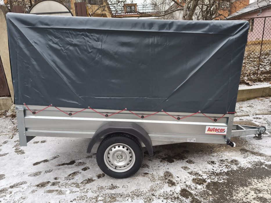 Remorca de vanzare 750kg,nouă,nr.rosii,carte RAR