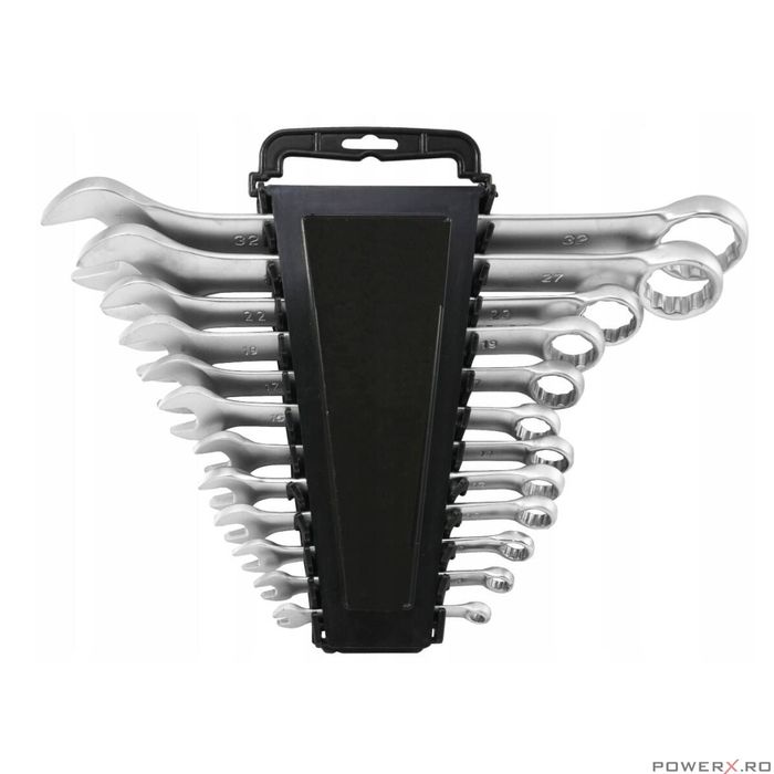 Set 12 chei fixe combinate, 6-32 mm, 12 piese, crom-vanadiu, Verke