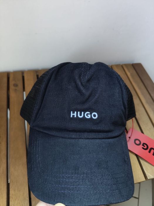 HUGO  Marsel-trucker CO sapca unisex neagea din material reiat si plasa marime OS noua originala