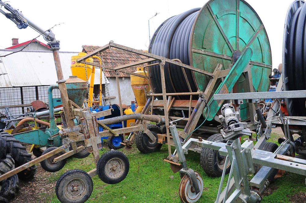 Tambur irigatii zincat tub 400ml/Φ110 mm calare hidraulica, pe turbina