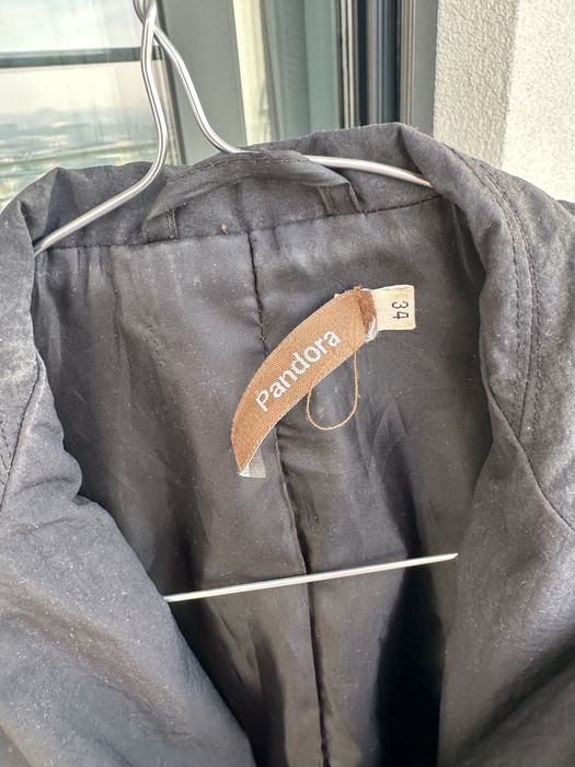 Trench pentru femei, negru, marca Pandora, marimea 34