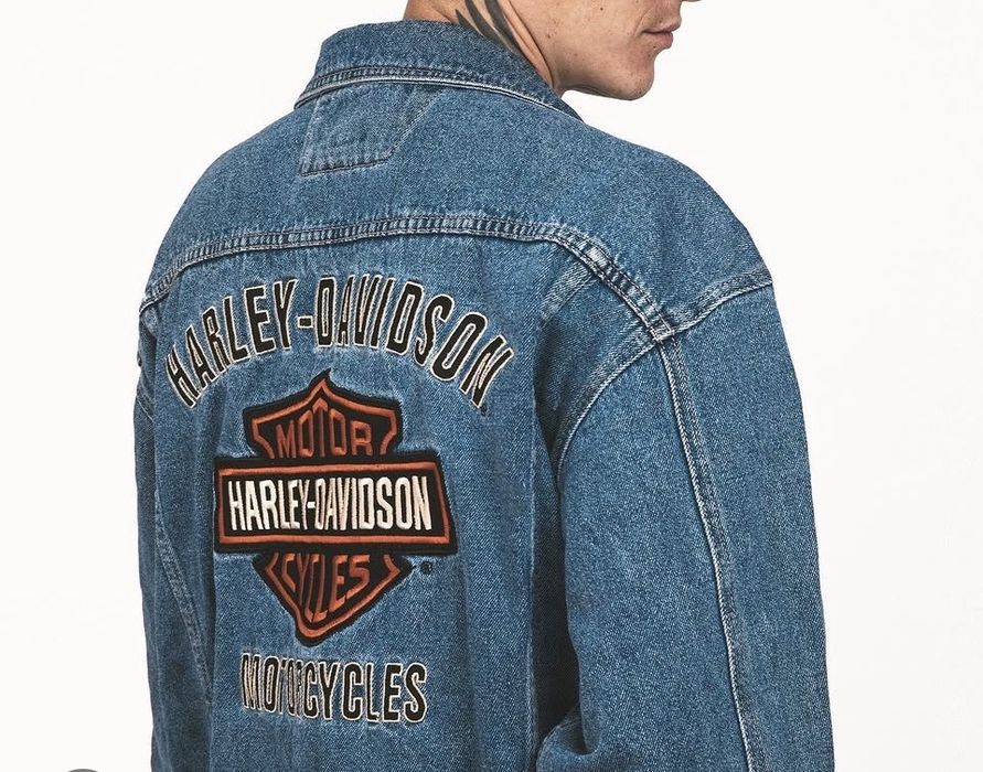 Jachetă denim moto Harley Davidson..