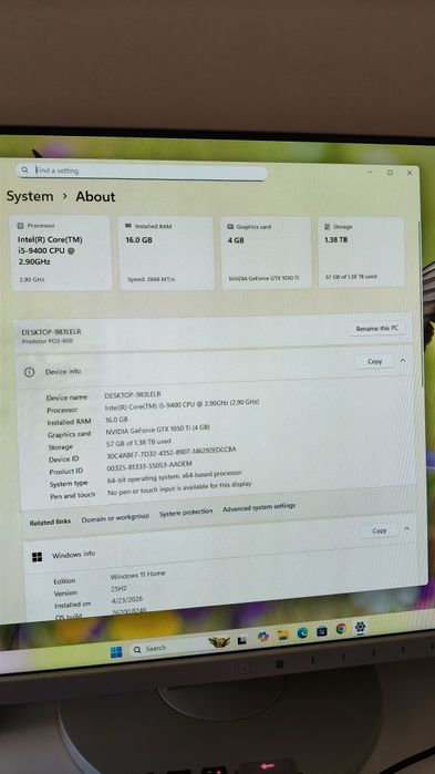 Acer Predator+Monitor 24"