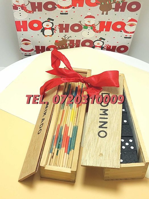 Pachet Craciun  Joc Marocoo mikadoSi Domino  Transport Gratuit
