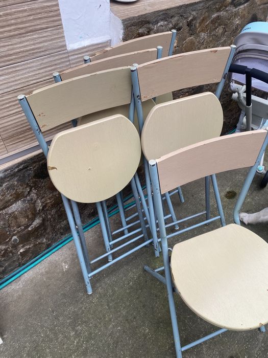 5 scaune pliante in stare buna
