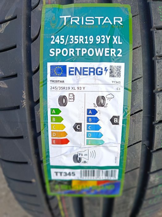 НОВИ ЛЕТНИ -19цола -245/35-1бр.-190лв.-с монтаж и баланс "TRISTAR"