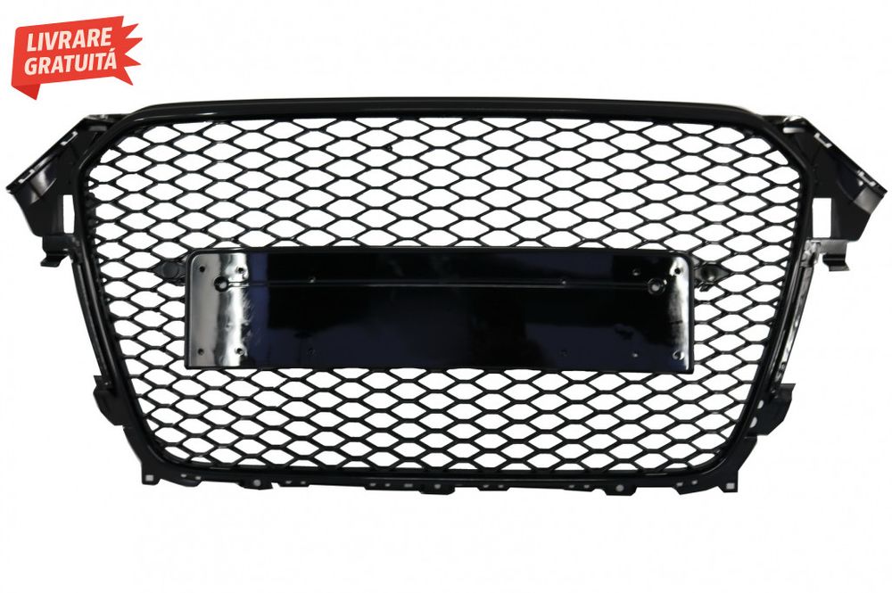 Grila Centrala AUDI A4 B8 Facelift (2012-2015) RS Design Negru Lucios