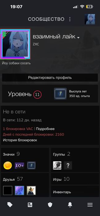 Steam account Dota 2
