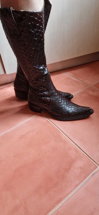 Enzo Bertini - Cizme maro piele Italia