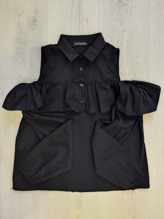 Camasa neagra cu volane