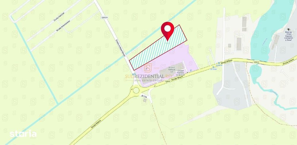 Teren 12350 mp, intravilan, amplasare de exceptie in Buftea, Ilfov