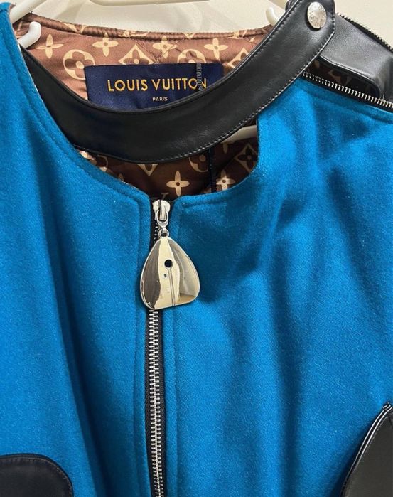 Дамско яке Louis Vuitton,100% естествена кожа и вълна