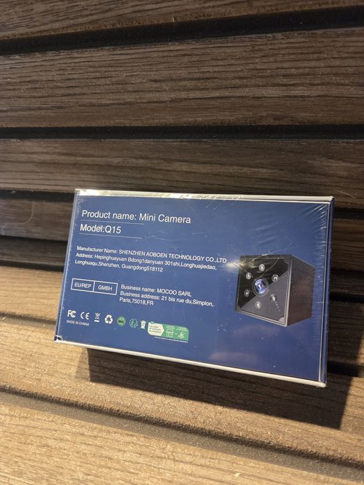 Cameră mini WiFi Q15 Wireless Full HD 1080P – Vedere Nocturnă, Senzor Mișcare, Nouă Sigilată